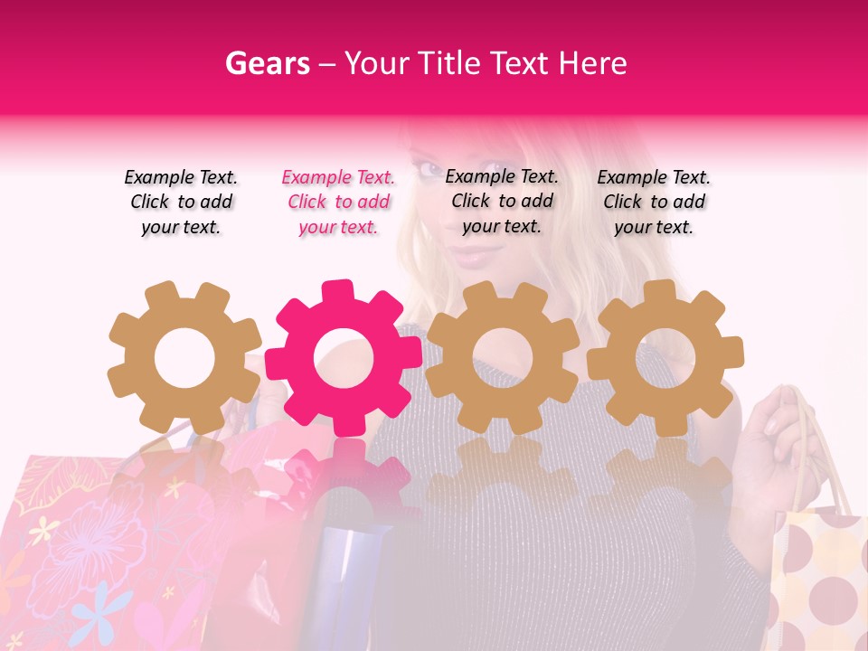 Present Buying Laugh PowerPoint Template