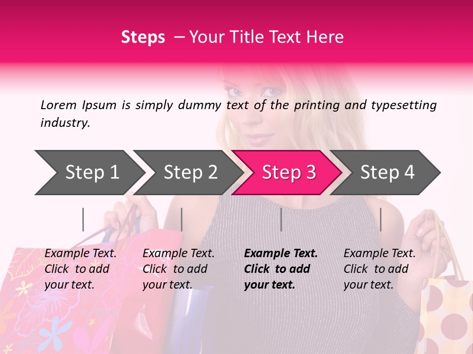 Present Buying Laugh PowerPoint Template