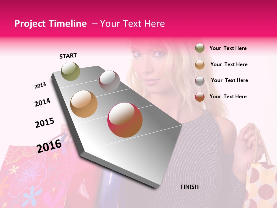 Present Buying Laugh PowerPoint Template