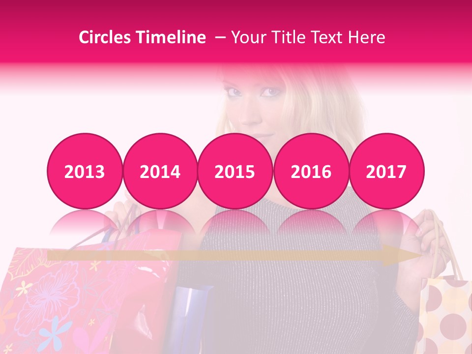 Present Buying Laugh PowerPoint Template