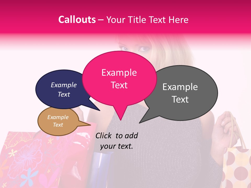 Present Buying Laugh PowerPoint Template