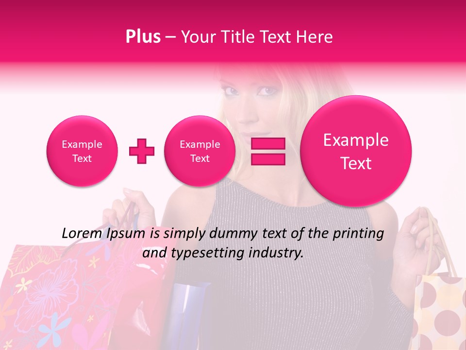 Present Buying Laugh PowerPoint Template