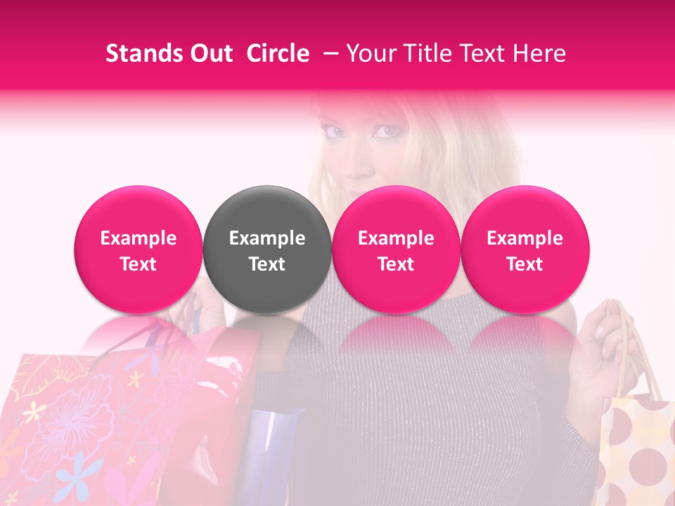 Present Buying Laugh PowerPoint Template