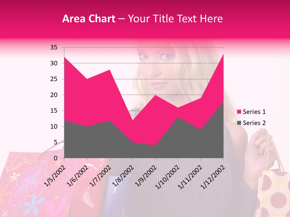 Present Buying Laugh PowerPoint Template