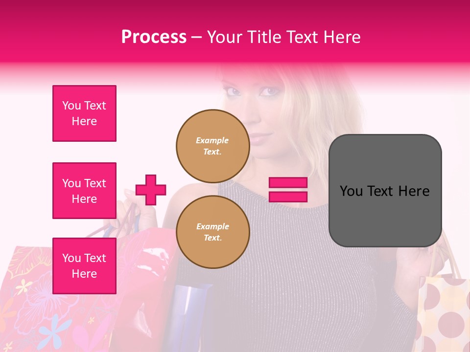 Present Buying Laugh PowerPoint Template