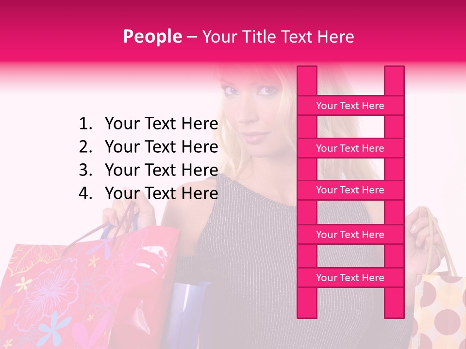 Present Buying Laugh PowerPoint Template