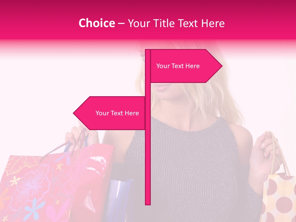 Present Buying Laugh PowerPoint Template