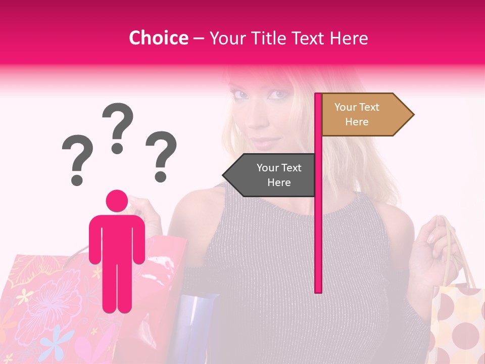 Present Buying Laugh PowerPoint Template