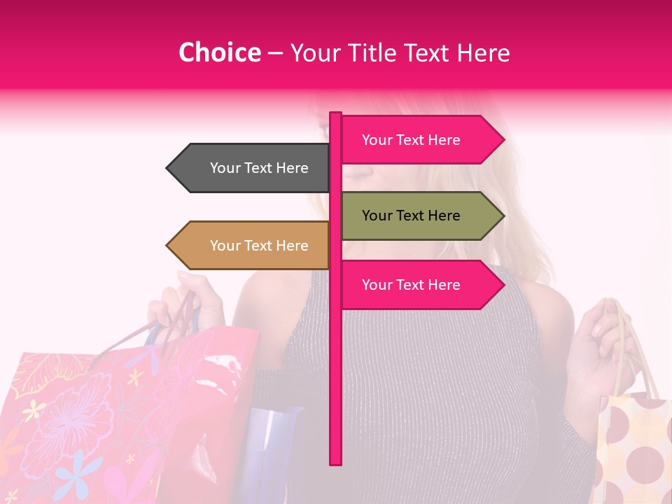 Present Buying Laugh PowerPoint Template