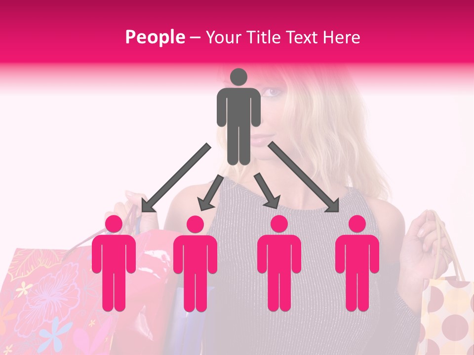 Present Buying Laugh PowerPoint Template