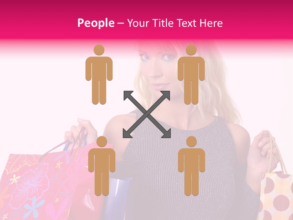 Present Buying Laugh PowerPoint Template