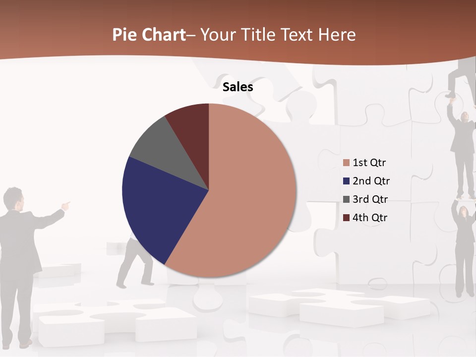 Building Isolated Businessmen PowerPoint Template
