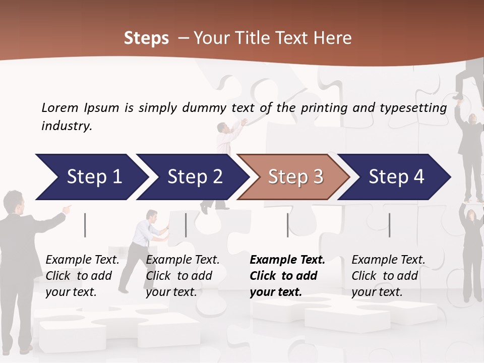 Building Isolated Businessmen PowerPoint Template