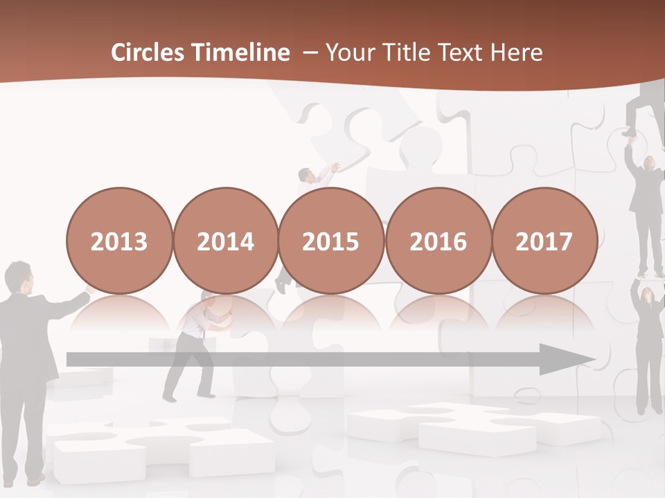 Building Isolated Businessmen PowerPoint Template