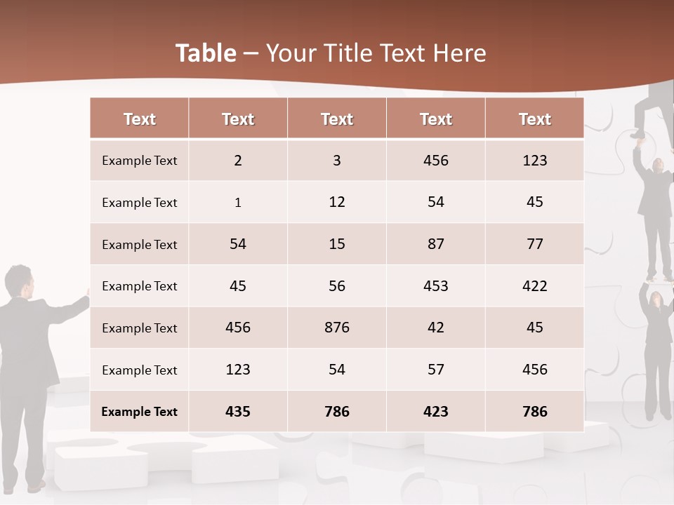 Building Isolated Businessmen PowerPoint Template