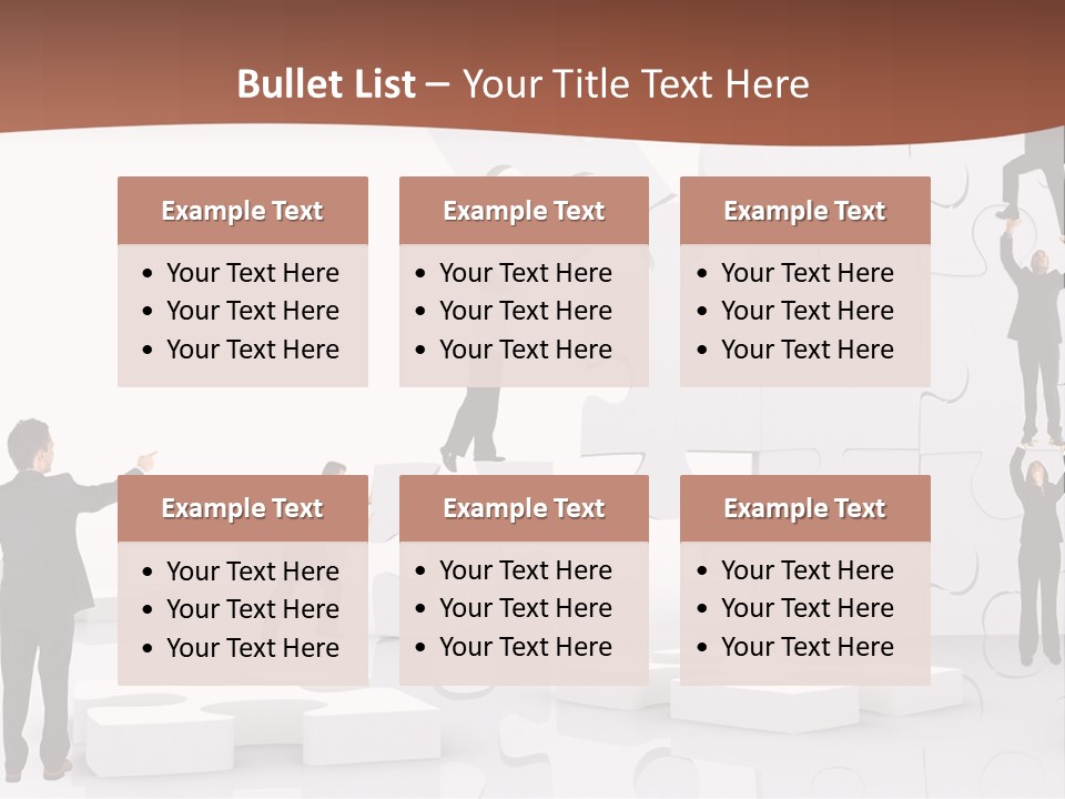 Building Isolated Businessmen PowerPoint Template