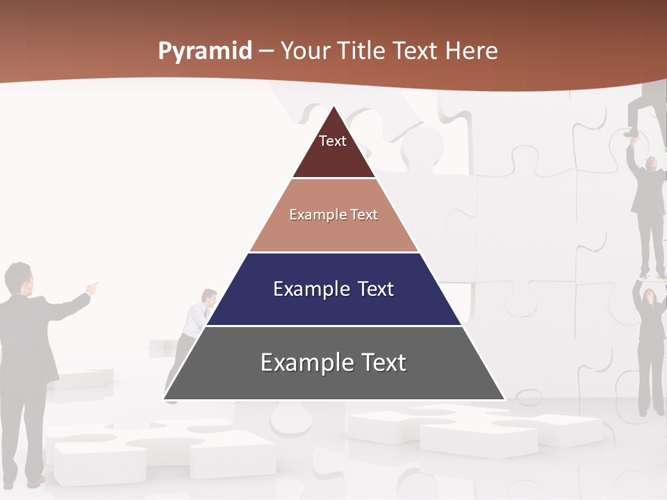 Building Isolated Businessmen PowerPoint Template