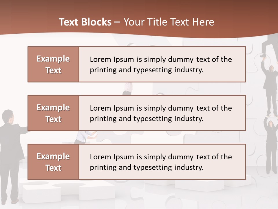 Building Isolated Businessmen PowerPoint Template