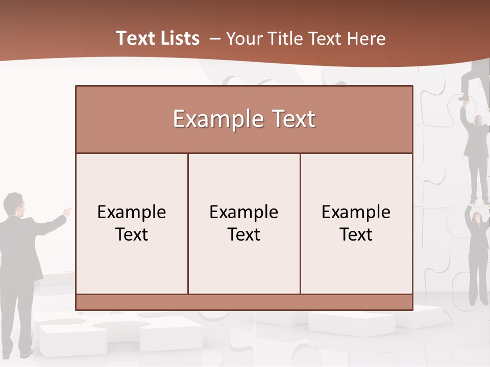 Building Isolated Businessmen PowerPoint Template