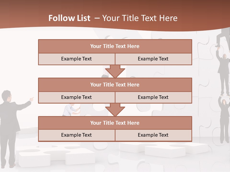 Building Isolated Businessmen PowerPoint Template