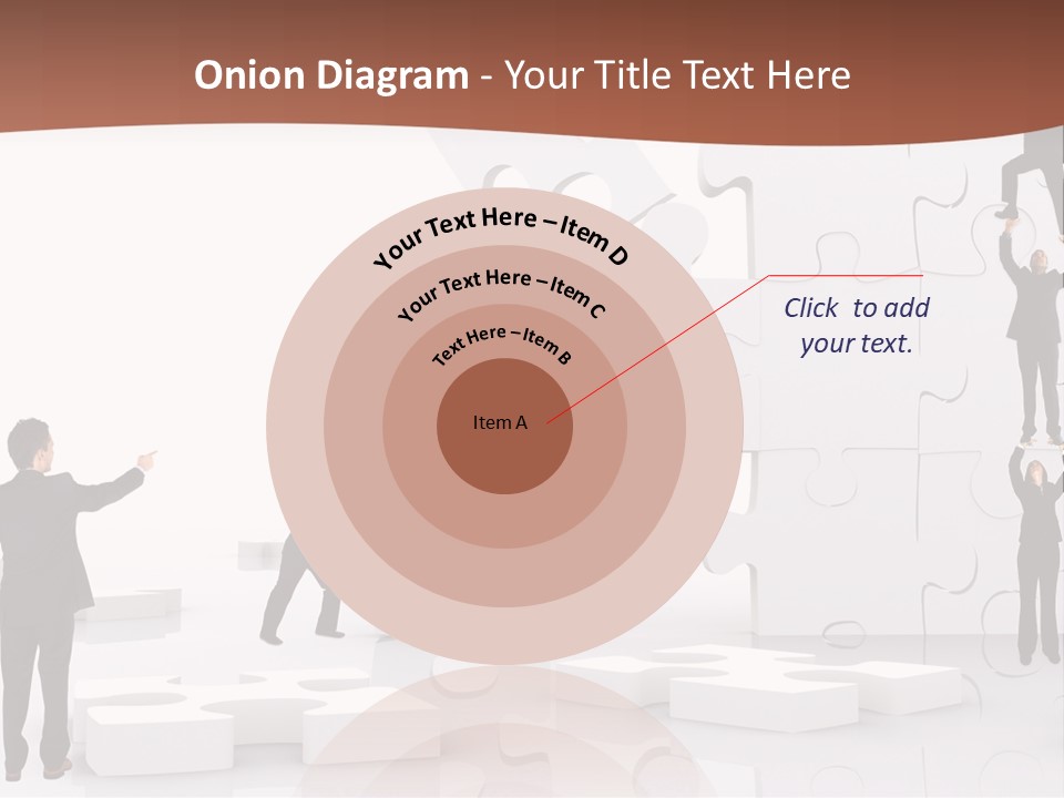Building Isolated Businessmen PowerPoint Template