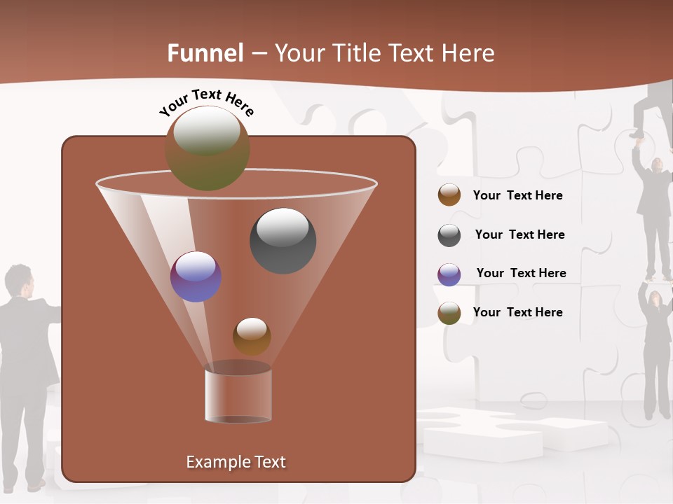 Building Isolated Businessmen PowerPoint Template