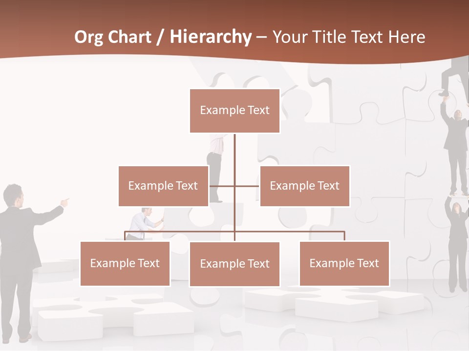 Building Isolated Businessmen PowerPoint Template