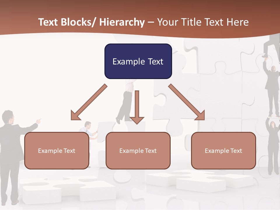Building Isolated Businessmen PowerPoint Template