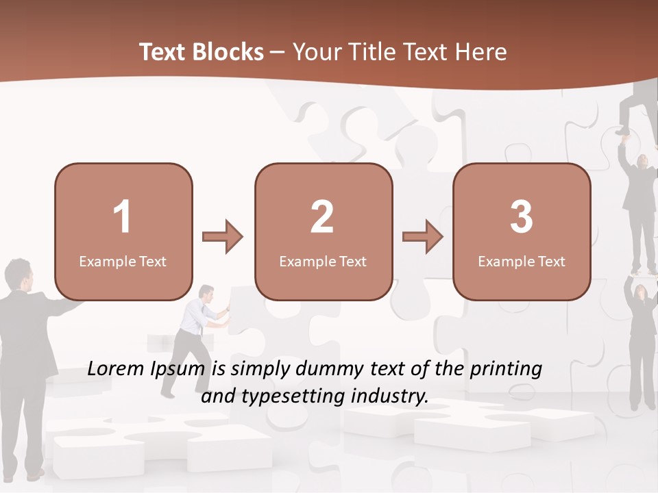 Building Isolated Businessmen PowerPoint Template