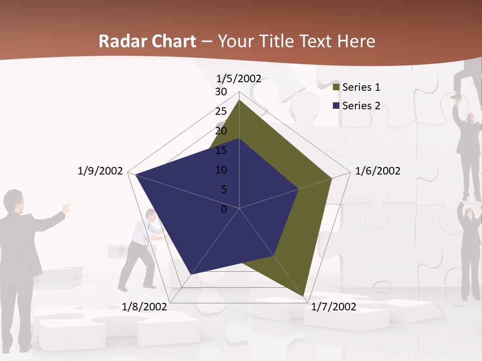 Building Isolated Businessmen PowerPoint Template