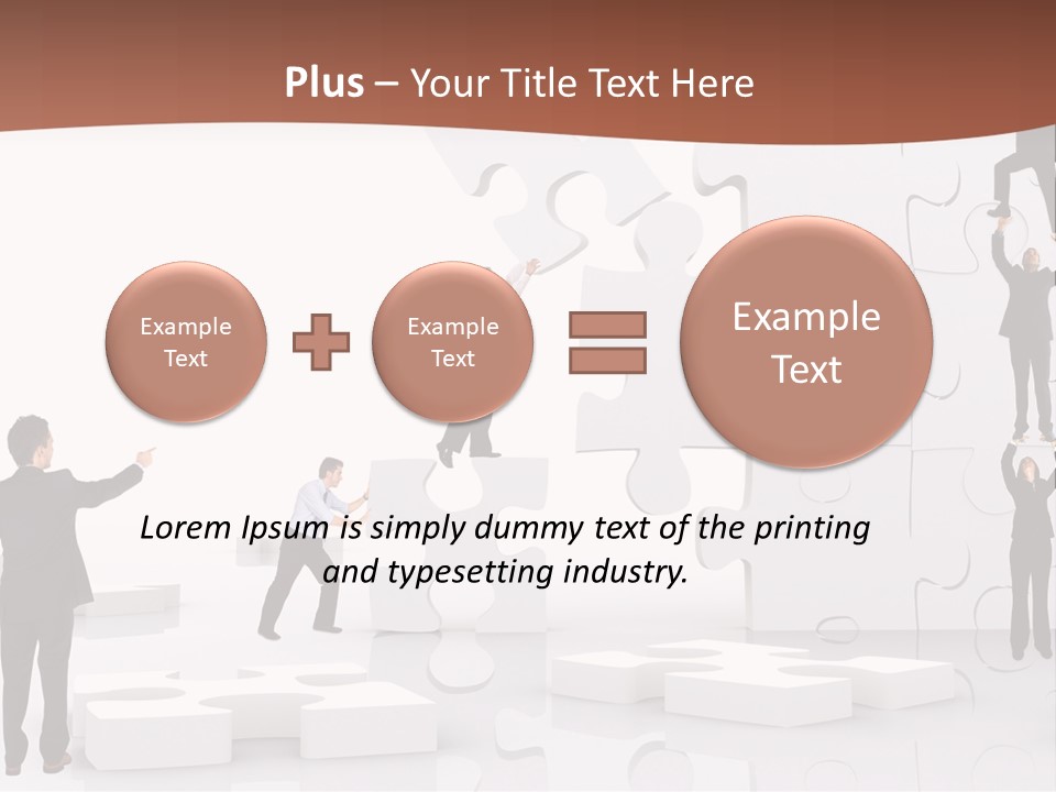 Building Isolated Businessmen PowerPoint Template