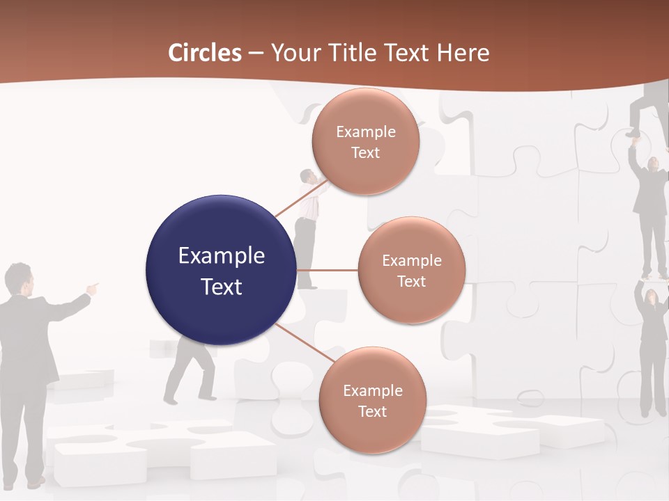 Building Isolated Businessmen PowerPoint Template