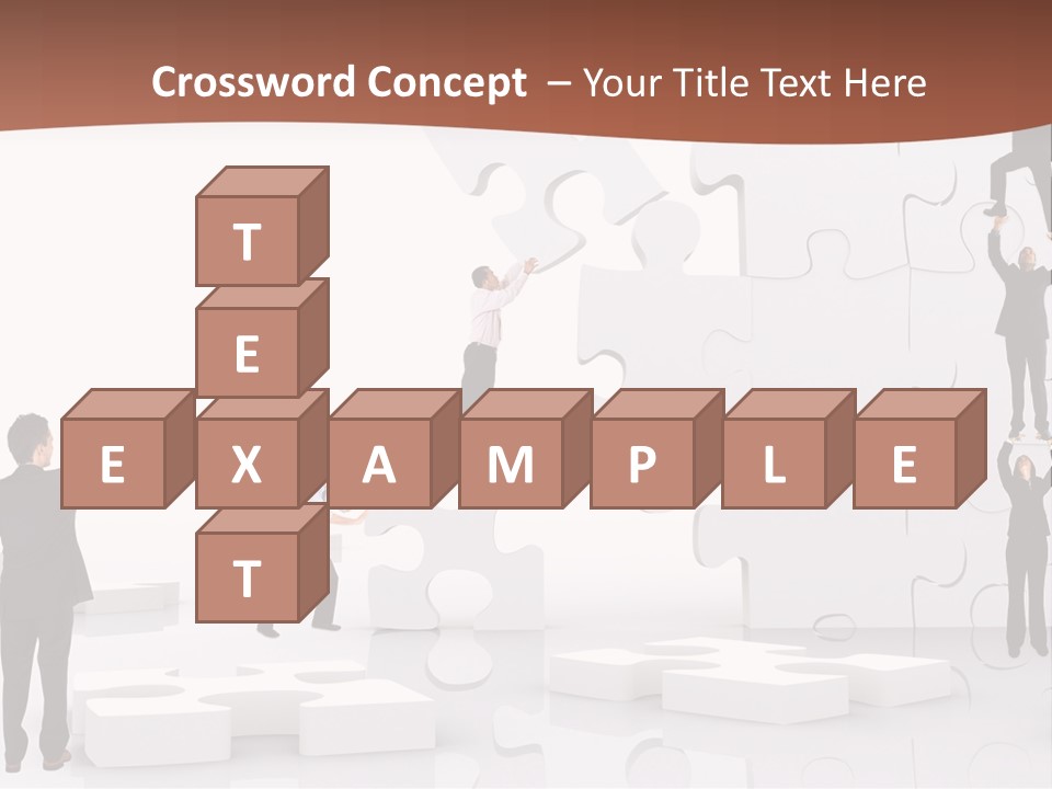 Building Isolated Businessmen PowerPoint Template