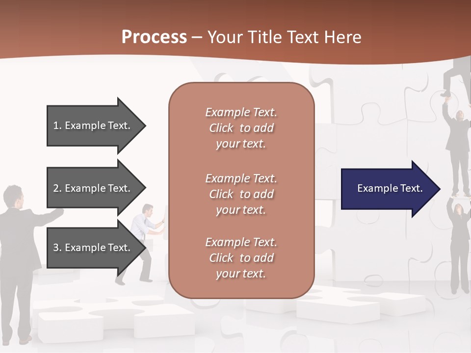 Building Isolated Businessmen PowerPoint Template