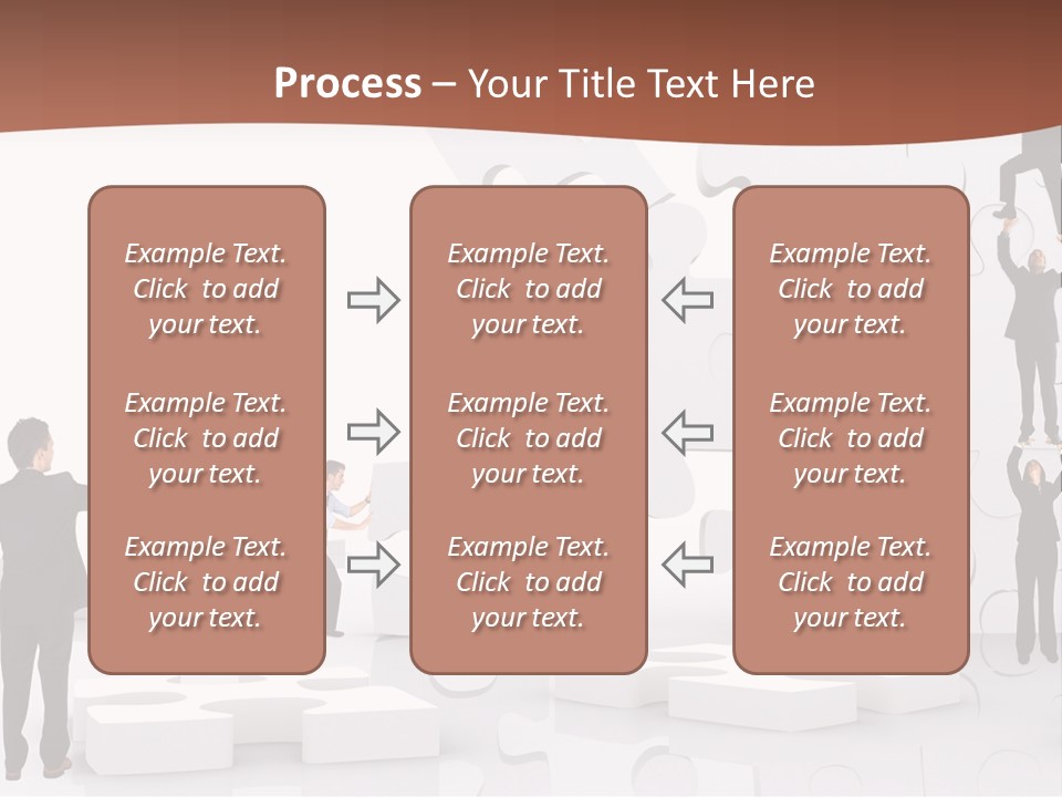 Building Isolated Businessmen PowerPoint Template