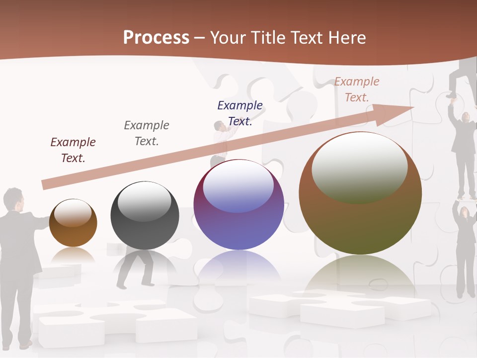 Building Isolated Businessmen PowerPoint Template