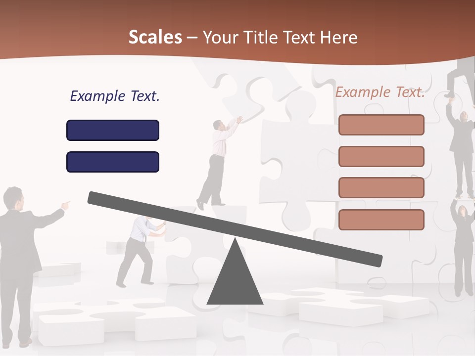 Building Isolated Businessmen PowerPoint Template