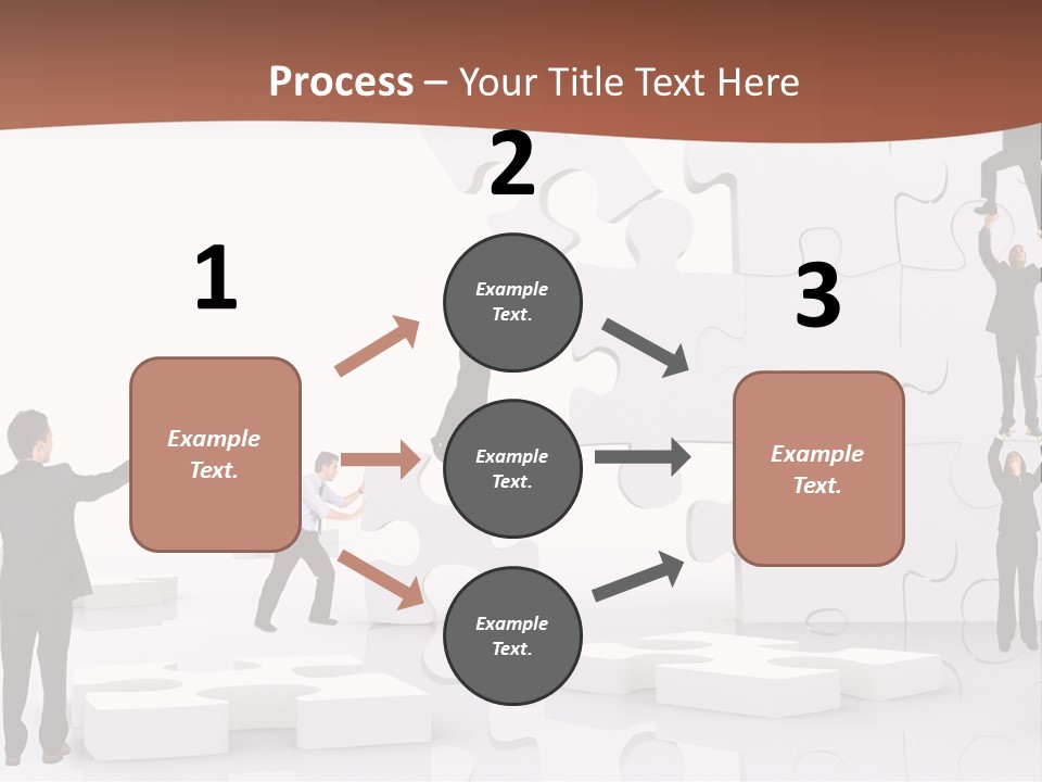 Building Isolated Businessmen PowerPoint Template