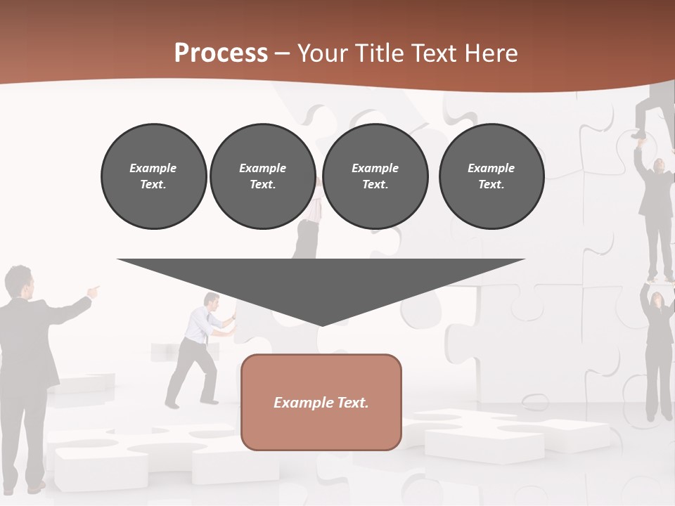 Building Isolated Businessmen PowerPoint Template