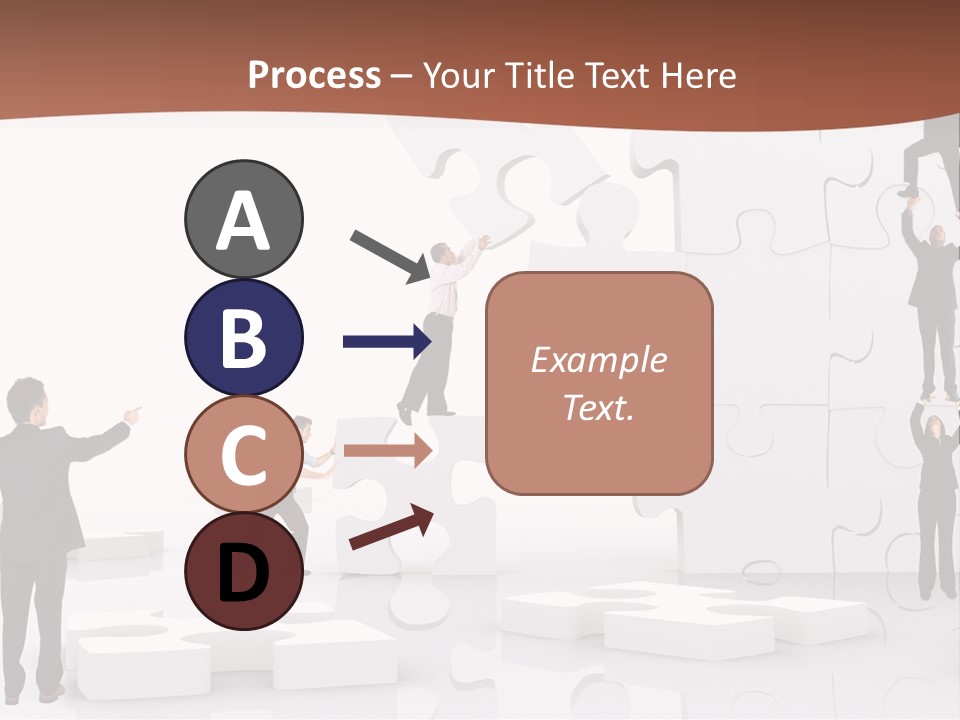 Building Isolated Businessmen PowerPoint Template