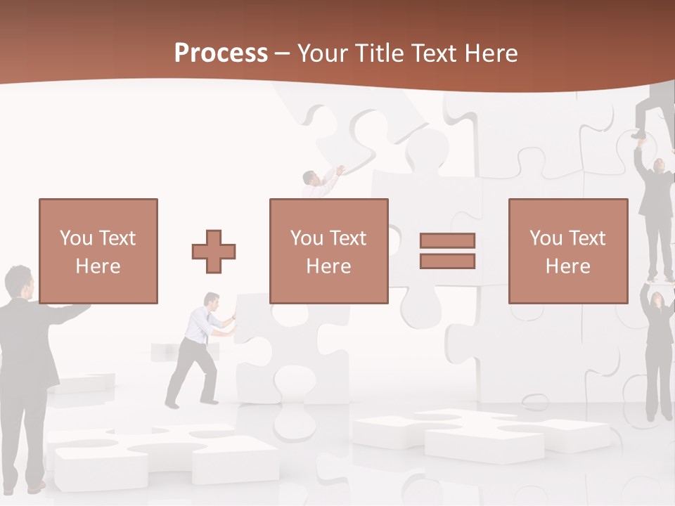 Building Isolated Businessmen PowerPoint Template
