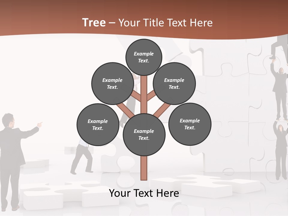 Building Isolated Businessmen PowerPoint Template