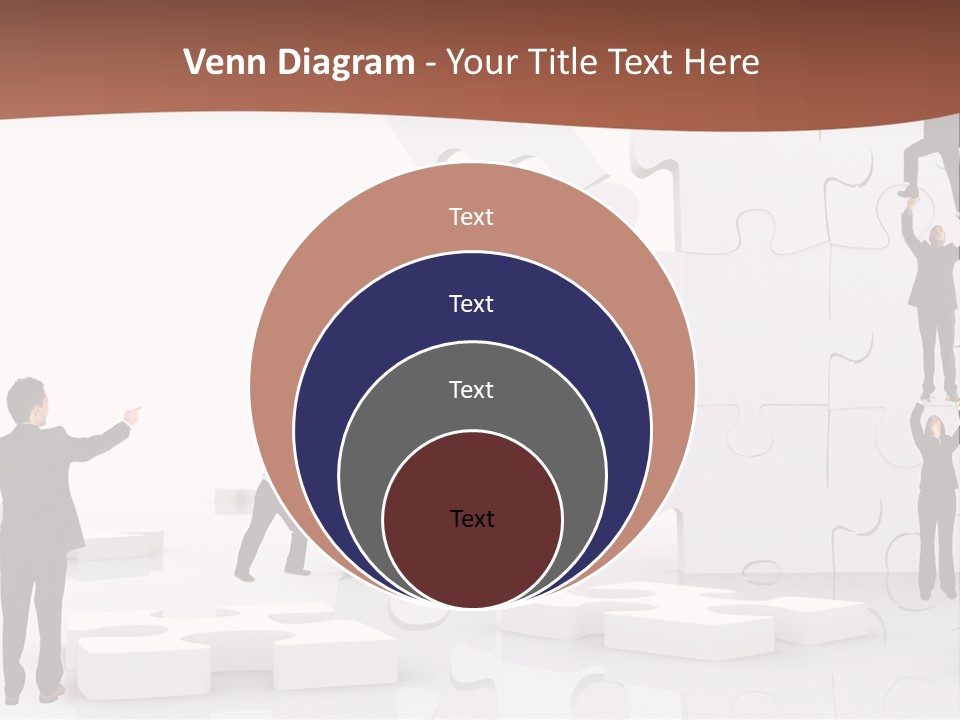 Building Isolated Businessmen PowerPoint Template