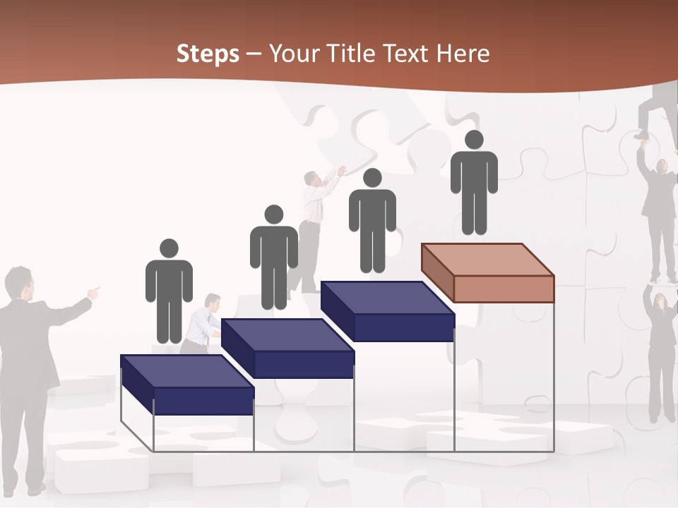 Building Isolated Businessmen PowerPoint Template