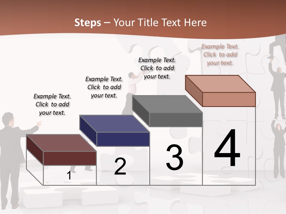 Building Isolated Businessmen PowerPoint Template
