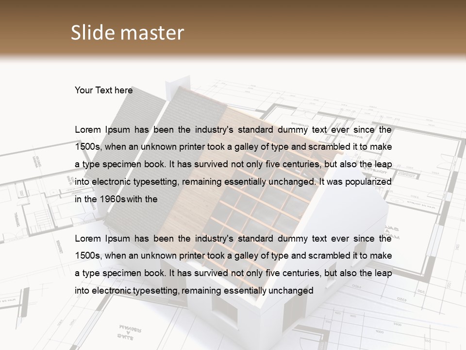 Trade Pencil Countryside PowerPoint Template