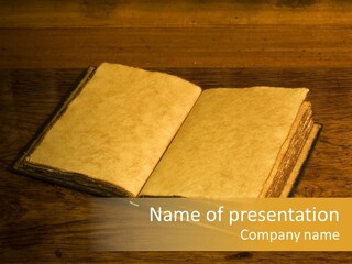 Dirty Desk Textured Effect PowerPoint Template