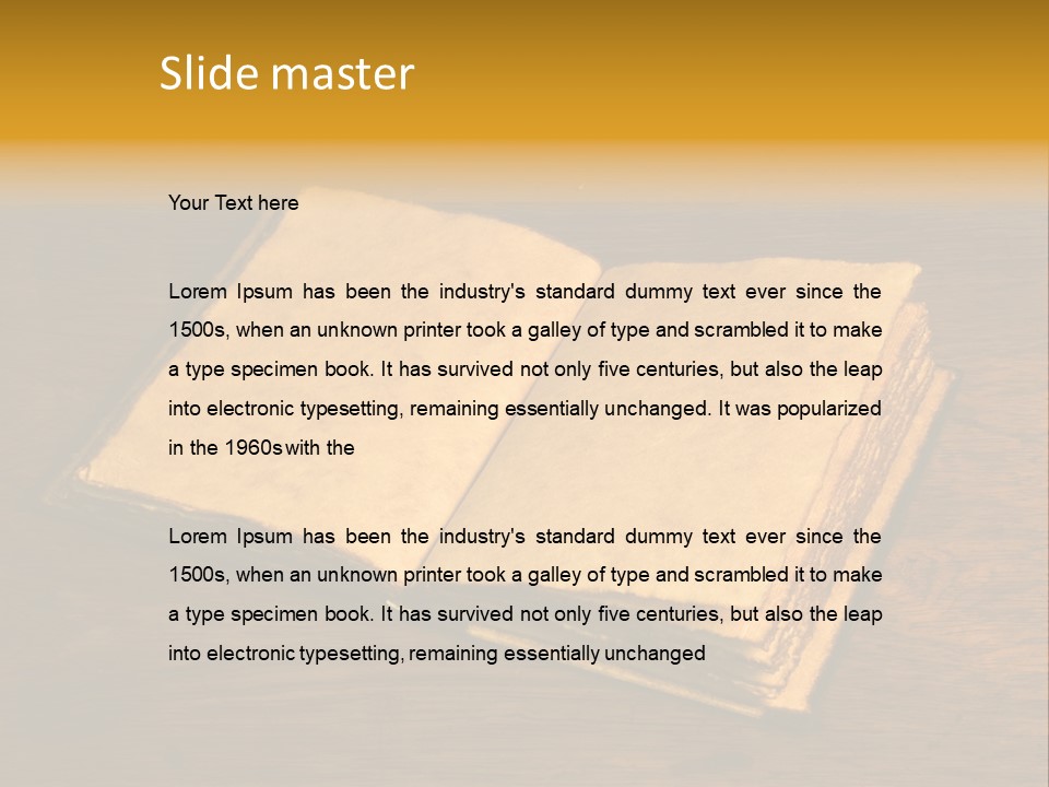 Dirty Desk Textured Effect PowerPoint Template