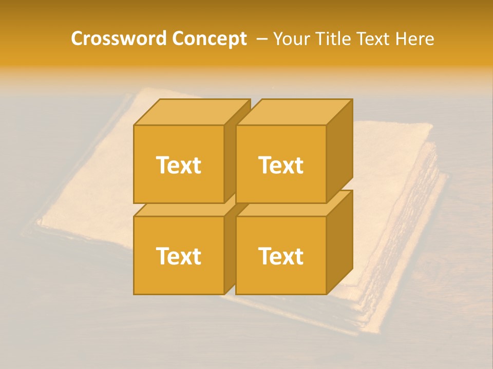 Dirty Desk Textured Effect PowerPoint Template