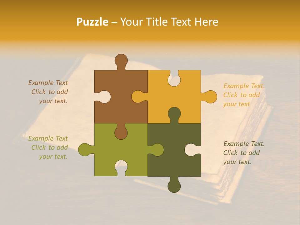 Dirty Desk Textured Effect PowerPoint Template